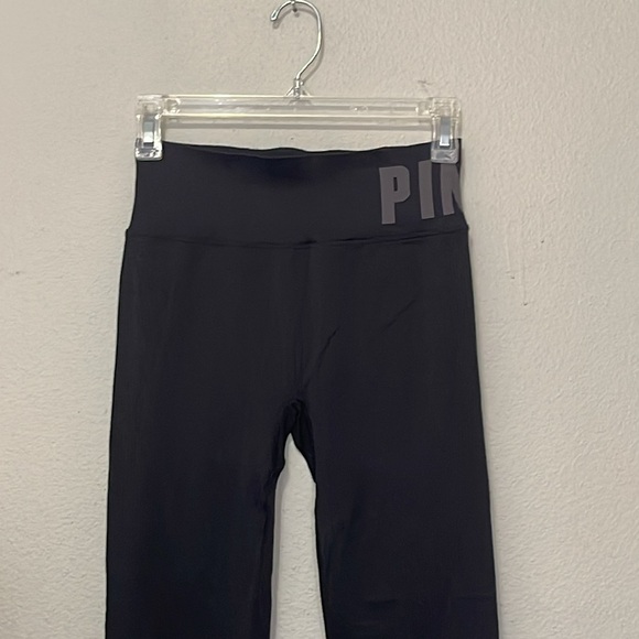 PINK ACTIVE BLACK SEAMLESS FULL LEGGH LEGGINGS - Picture 3 of 11